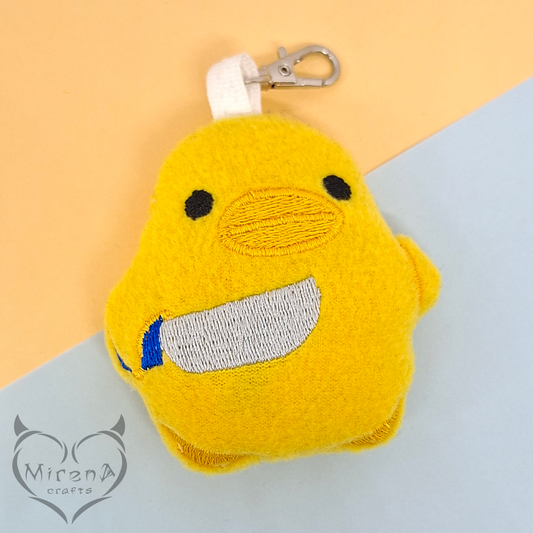 Aggressive Duckie | Plush Keychain