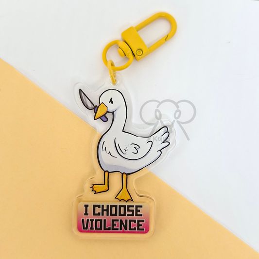 I Choose Violence | Acrylic Keychain