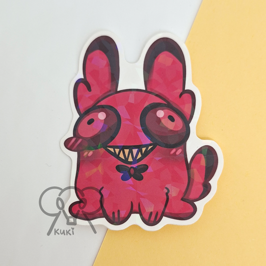 Alastor Cat Hazbin Hotel  | Holo Sticker