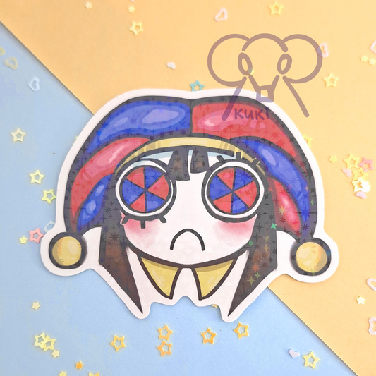 Pomni The Amazing Digital Circus  | Holo Sticker