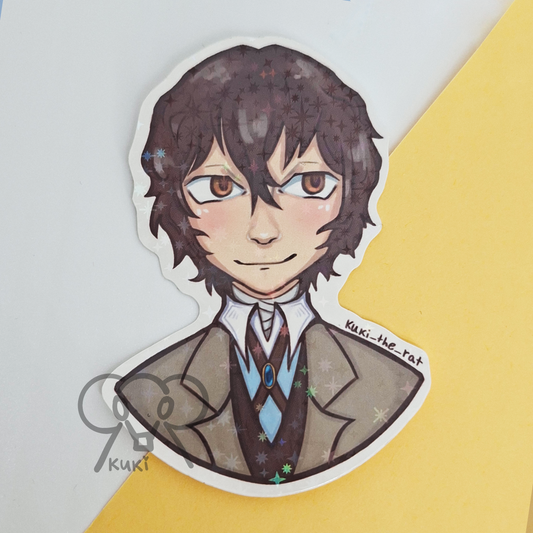 Dazai Bungo Stray Dogs | Holo Sticker