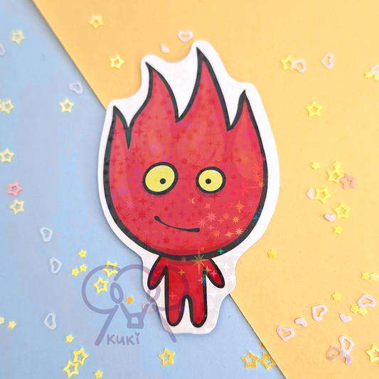 Fire Boy and Water Girl | Holo Sticker