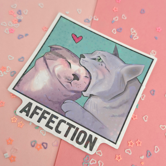 Affection Cats | Holo Sticker