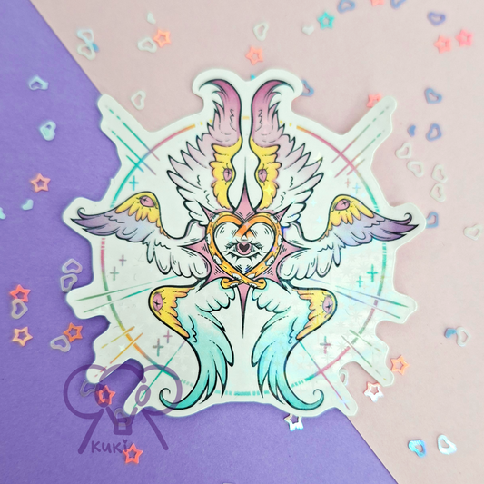 Biblically Accurate Angel | Holo Sticker