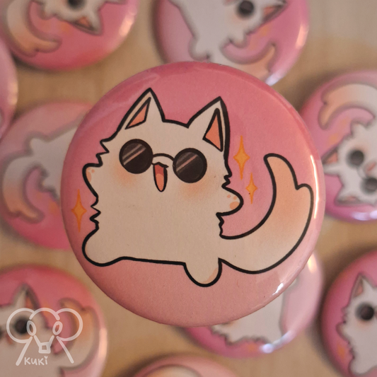 Gojo Cat Jujutsu Kaisen | Button Pin