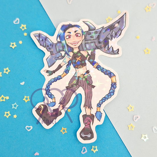 Jinx Arcane | Holo Sticker