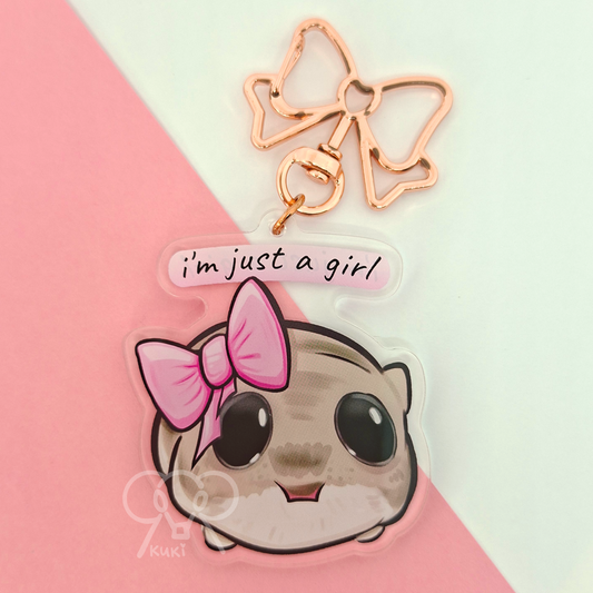 I'm Just A Girl| Acrylic Keychain